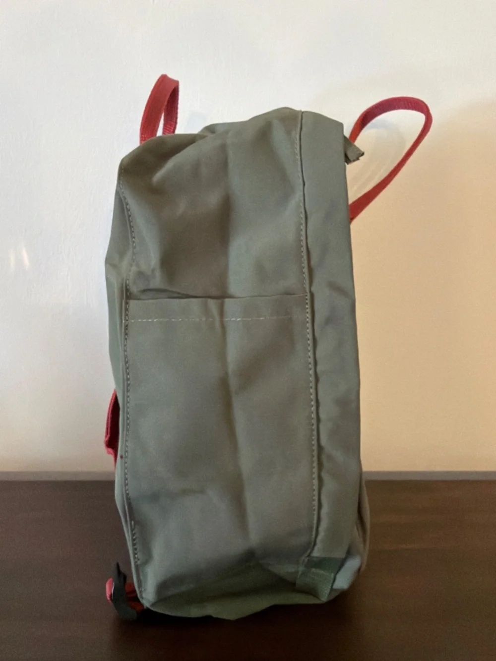 London Backpack Tote Olive W Rust Handles and Straps New with Tags